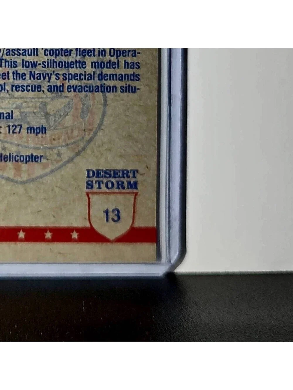 UH-1 Huey (Bell Helicopter) 1991 Topps Desert Storm #13 Card